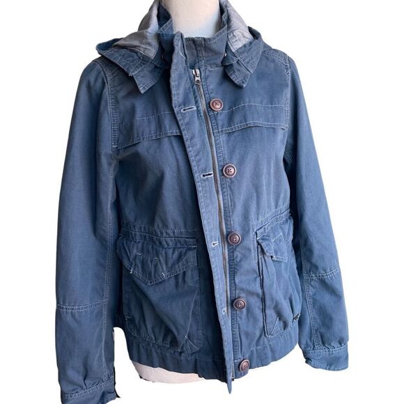 LEVIS Canvas denim jacket w/removable hood - Picture 2 of 15